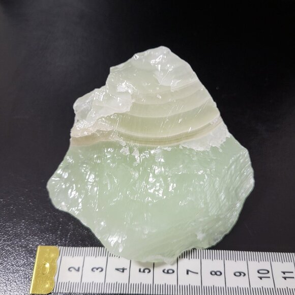 Green Calcite Mineral Crystal Raw - Picture 4 of 4
